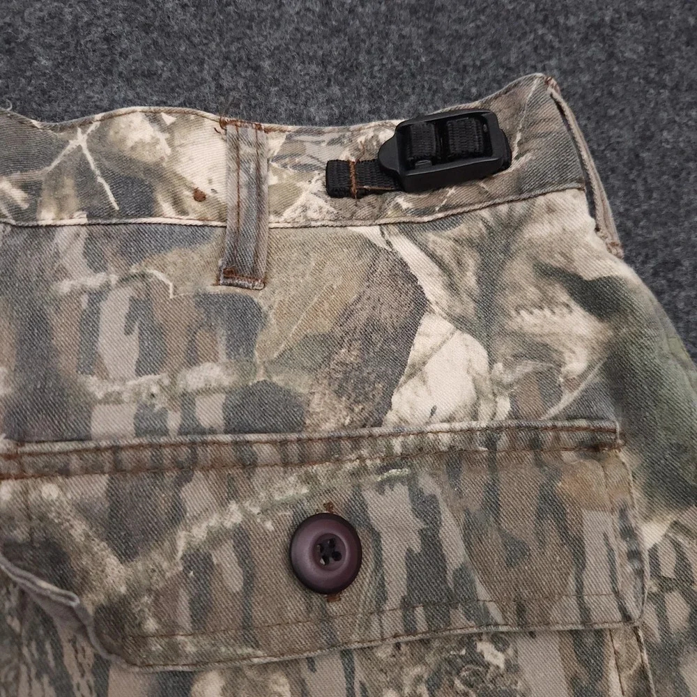Jerzees Mens Medium Outdoor Hunting Camo‎ Cargo Pants Camouflage Vintage